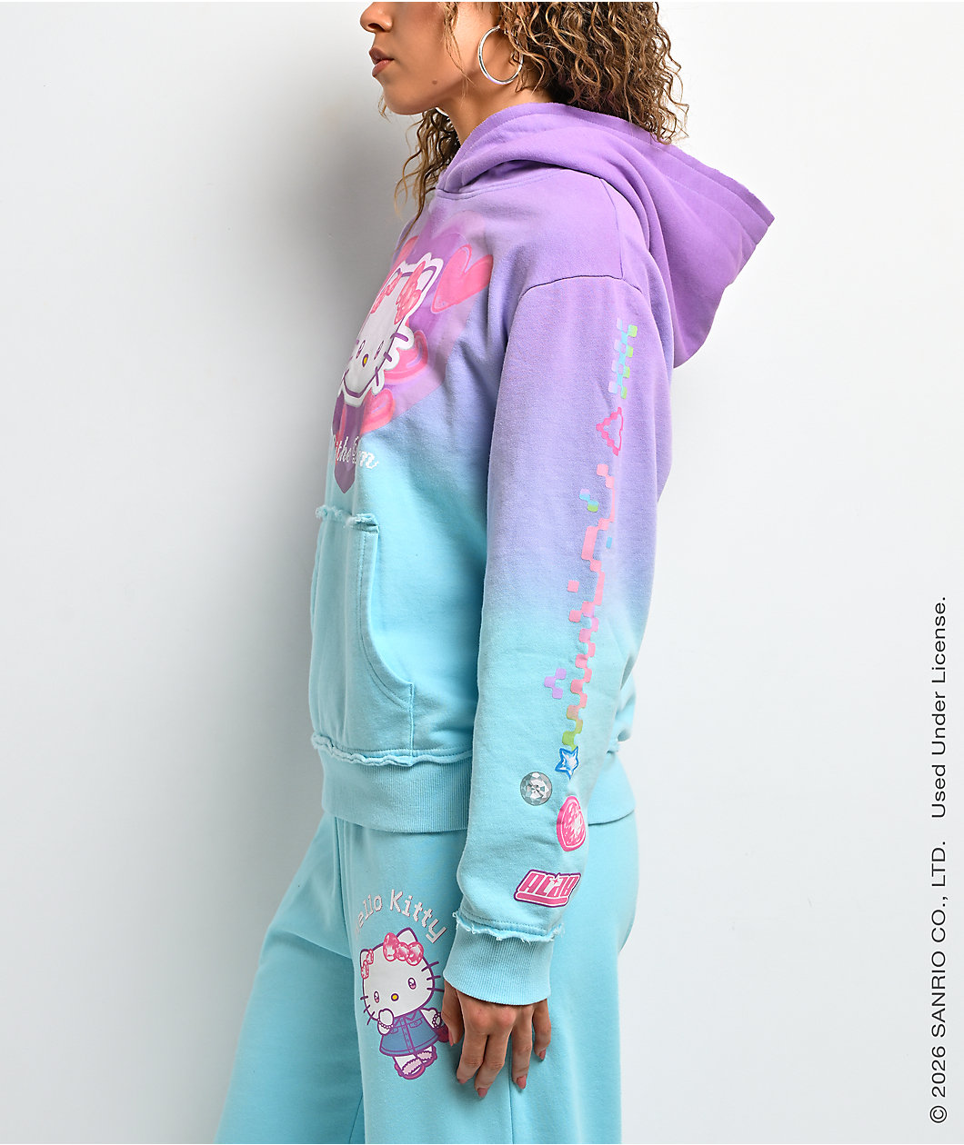 Hello Kitty® and Friends | A.LAB Hello Kitty® Digital Dream Blue & Purple Hoodie