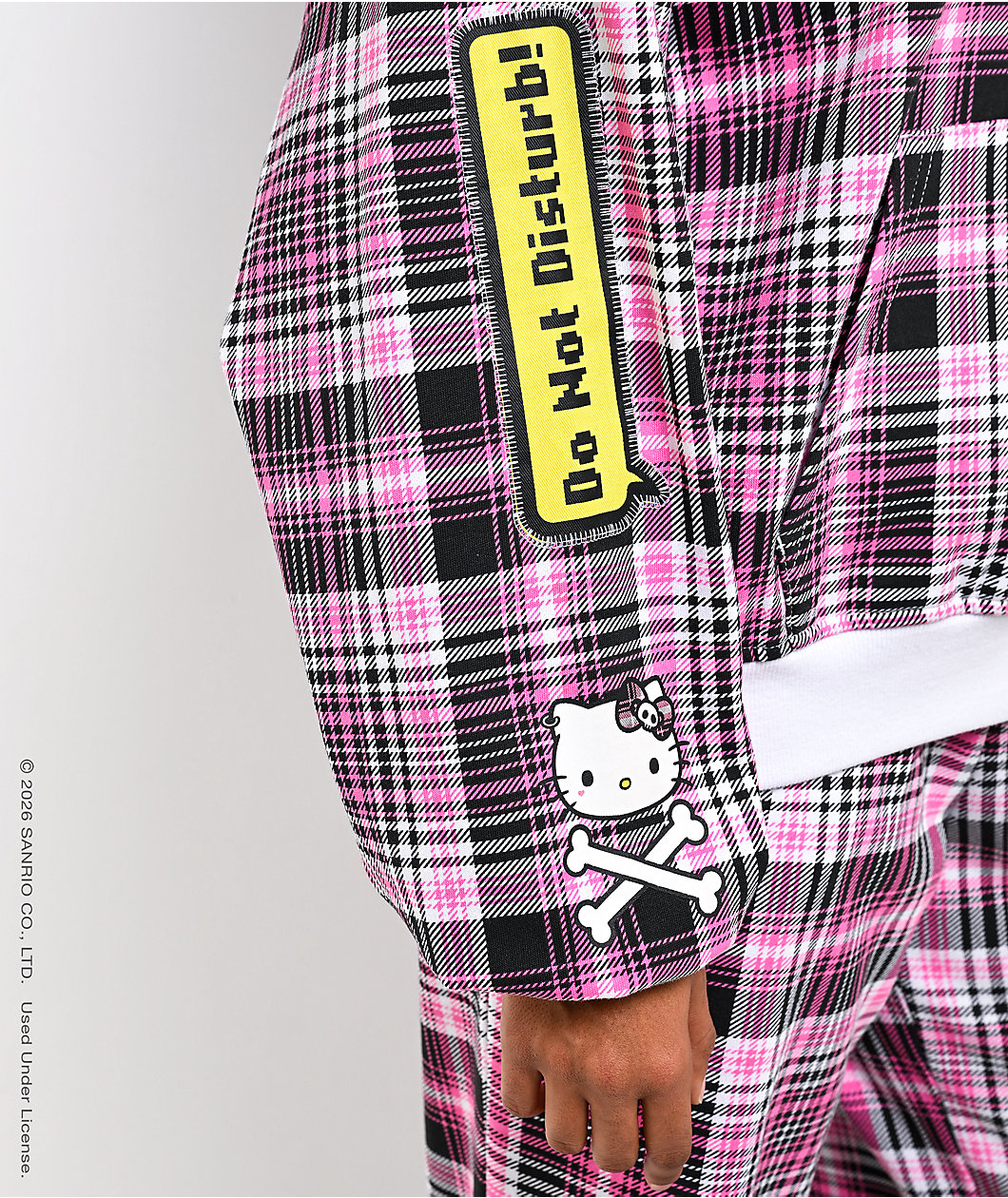 Hello Kitty® and Friends | A.LAB Hello Kitty® Punkyfun Pink Plaid Hoodie