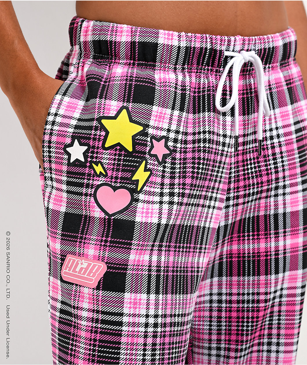 Hello Kitty® and Friends | A.LAB Hello Kitty® Punkyfun Pink Plaid Sweatpants
