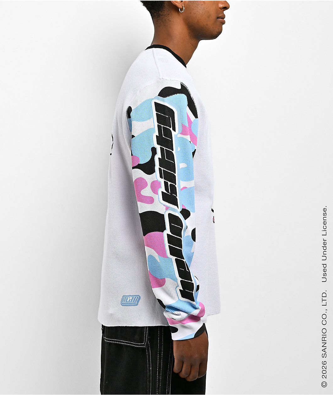 Hello Kitty® and Friends | A.LAB Hello Kitty® Street Rave White Thermal Long Sleeve T-Shirt