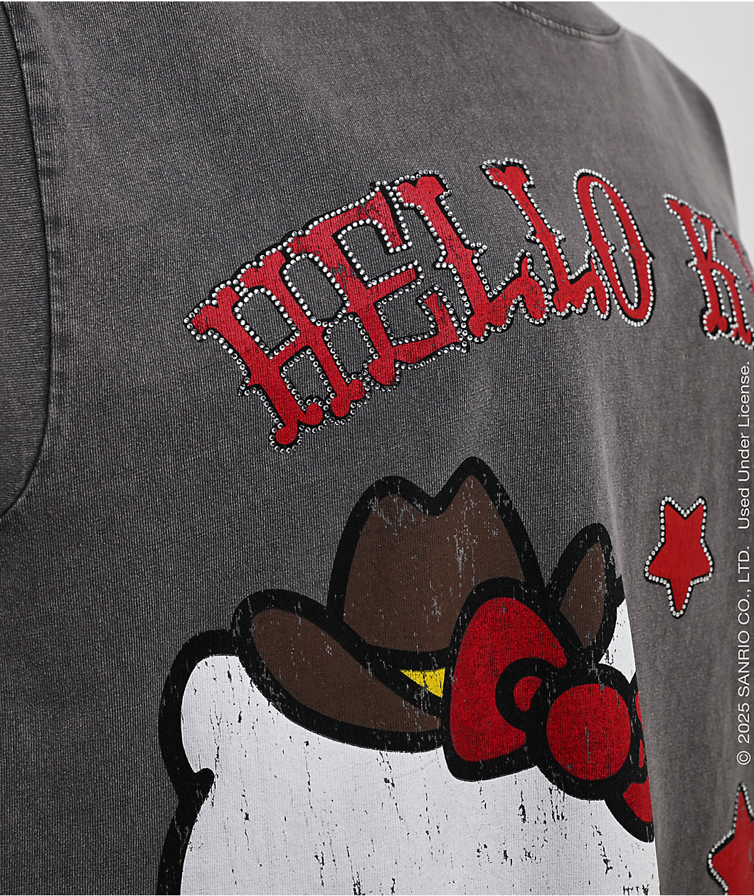 Hello Kitty® and Friends | A.LAB Hello Kitty Cowgirl Vintage Grey T-Shirt