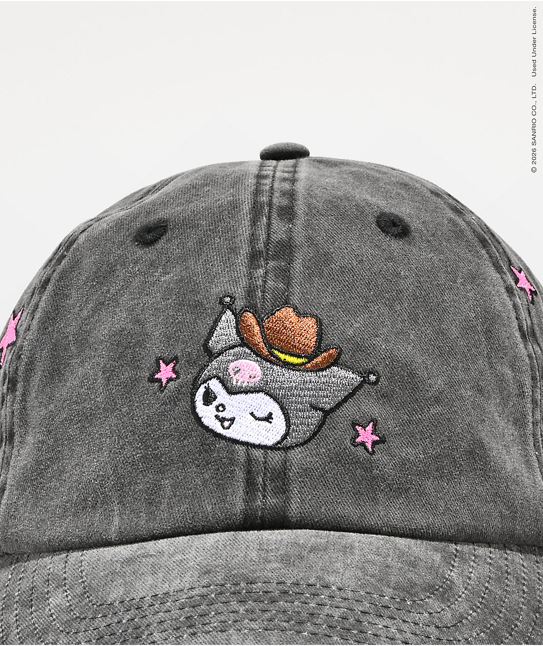 Hello Kitty® and Friends | A.LAB Kuromi™ Cowgirl Black Strapback Hat