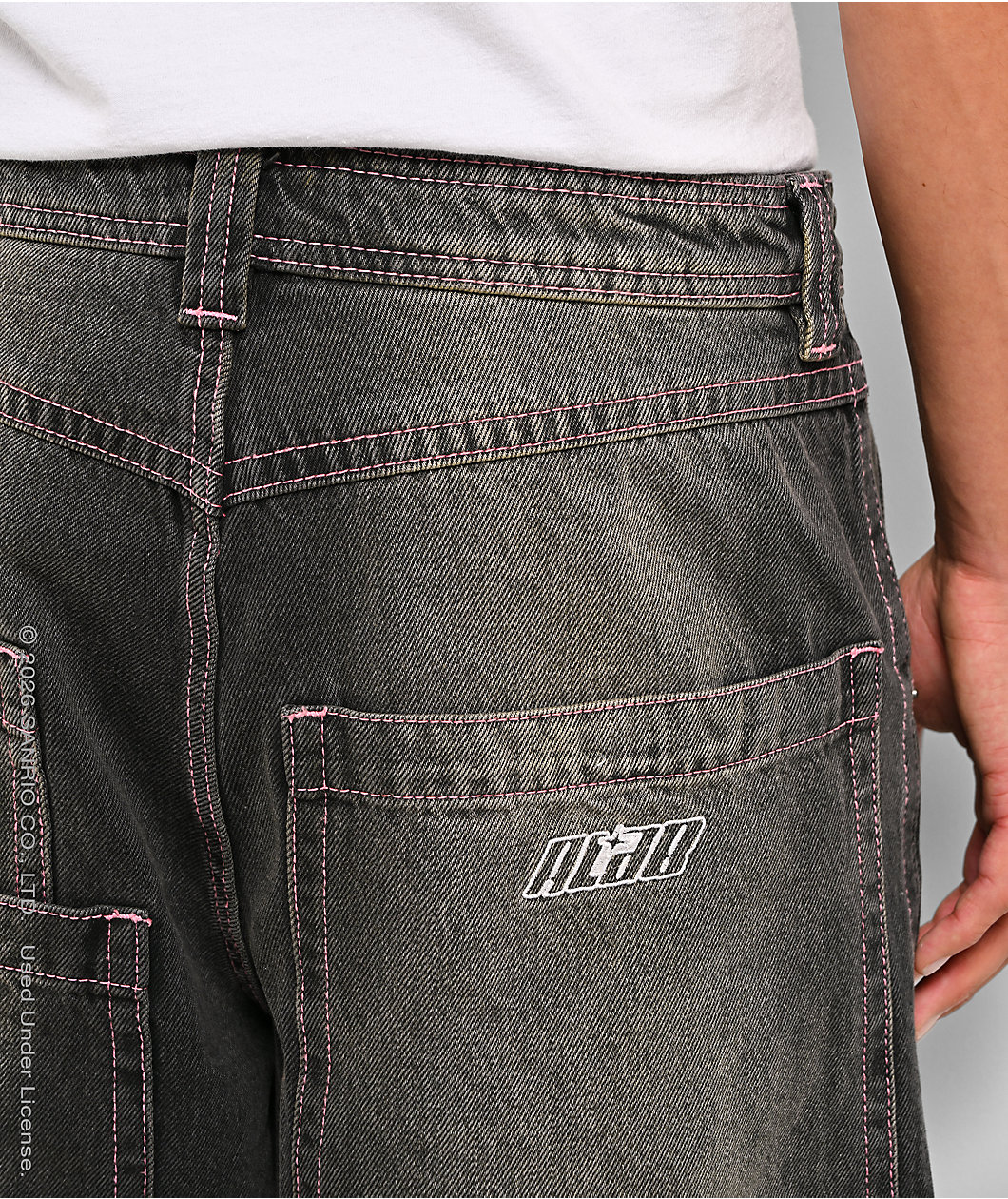Hello Kitty® and Friends | A.LAB Kuromi™ Mega Black Wash Jeans
