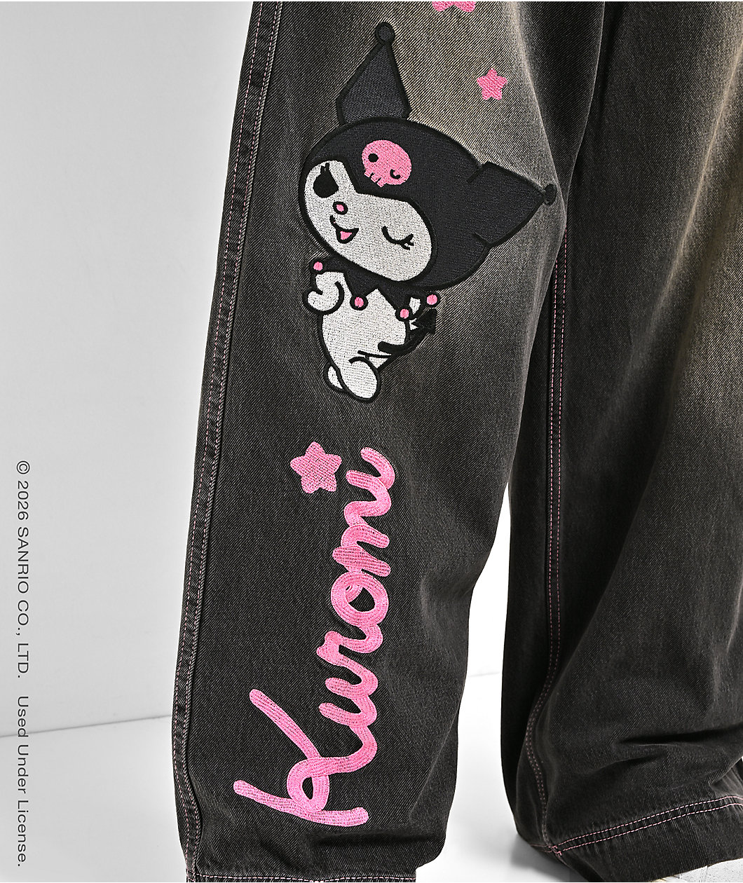 Hello Kitty® and Friends | A.LAB Kuromi™ Mega Black Wash Jeans