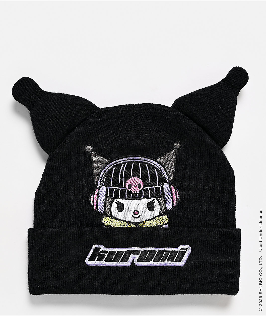 Hello Kitty® and Friends | A.LAB Kuromi™ Street Rave Black Beanie