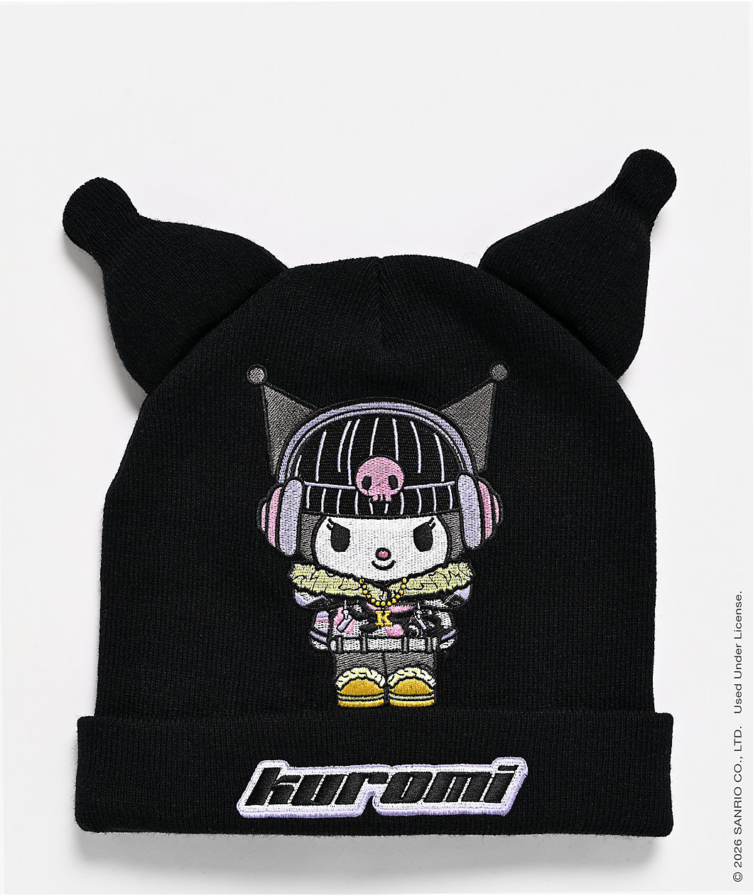 Hello Kitty® and Friends | A.LAB Kuromi™ Street Rave Black Beanie