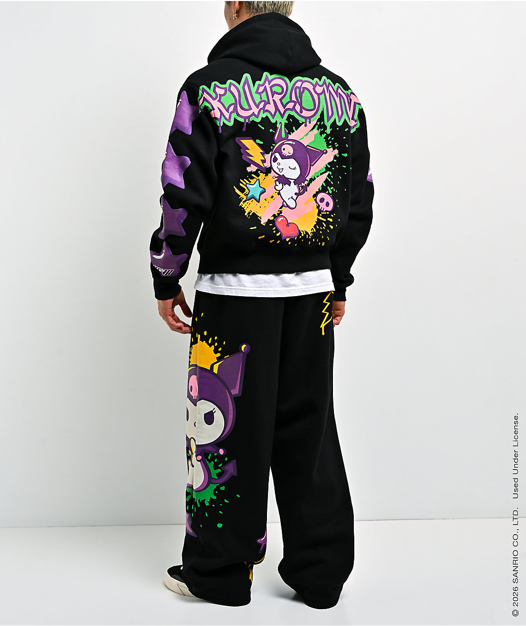 Hello Kitty® and Friends | A.LAB Kuromi™ Tokyo Skate Black Zip Hoodie