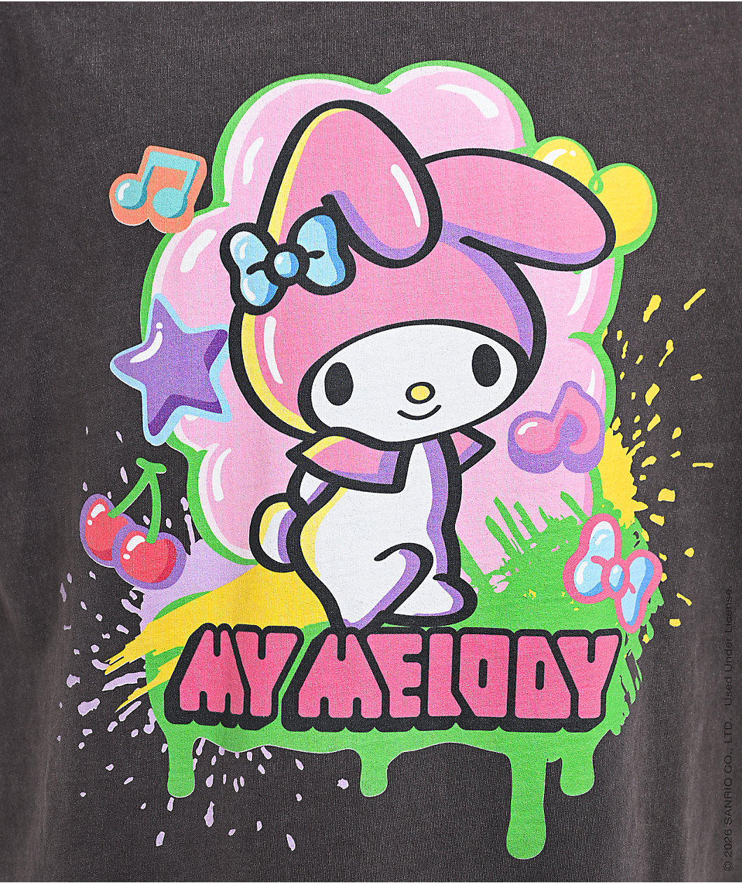 Hello Kitty® and Friends | A.LAB My Melody™ Tokyo Skate Grey T-Shirt