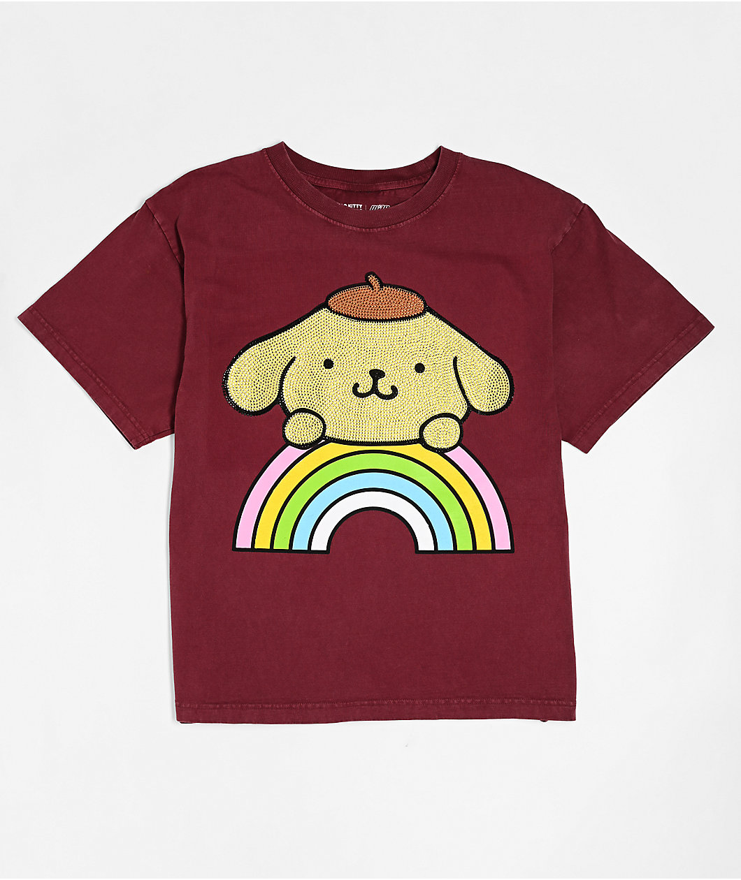 Hello Kitty® and Friends | A.LAB Pompompurin™ Over The Rainbow Brown T-Shirt
