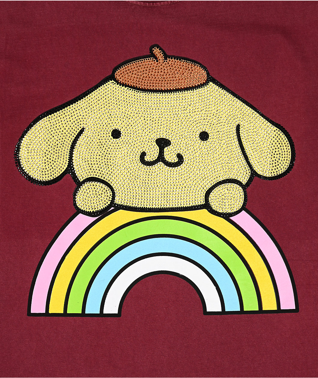 Hello Kitty® and Friends | A.LAB Pompompurin™ Over The Rainbow Brown T-Shirt