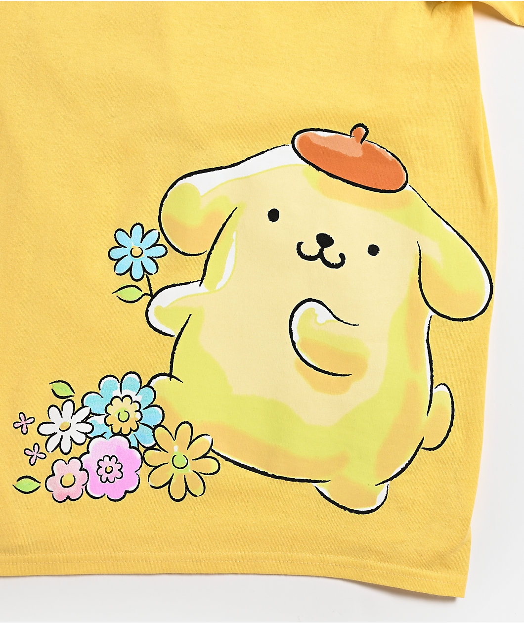 Hello Kitty® and Friends | A.LAB Pompompurin™ Pink Ribbon Yellow T-Shirt