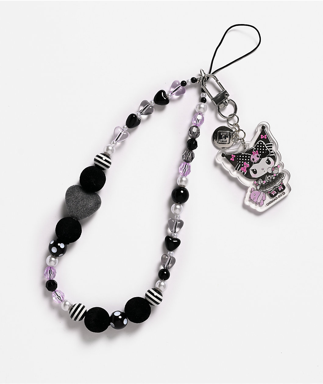Hello Kitty & Friends Kuromi 20th Anniversary Beaded Wrist Strap Phone Charm