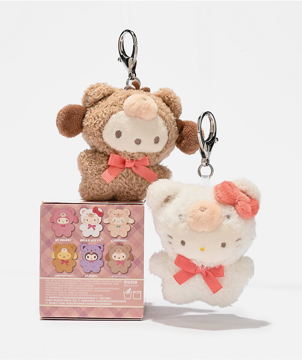 Hello Kitty & Friends Café Latte Plush Keychain Blind Box