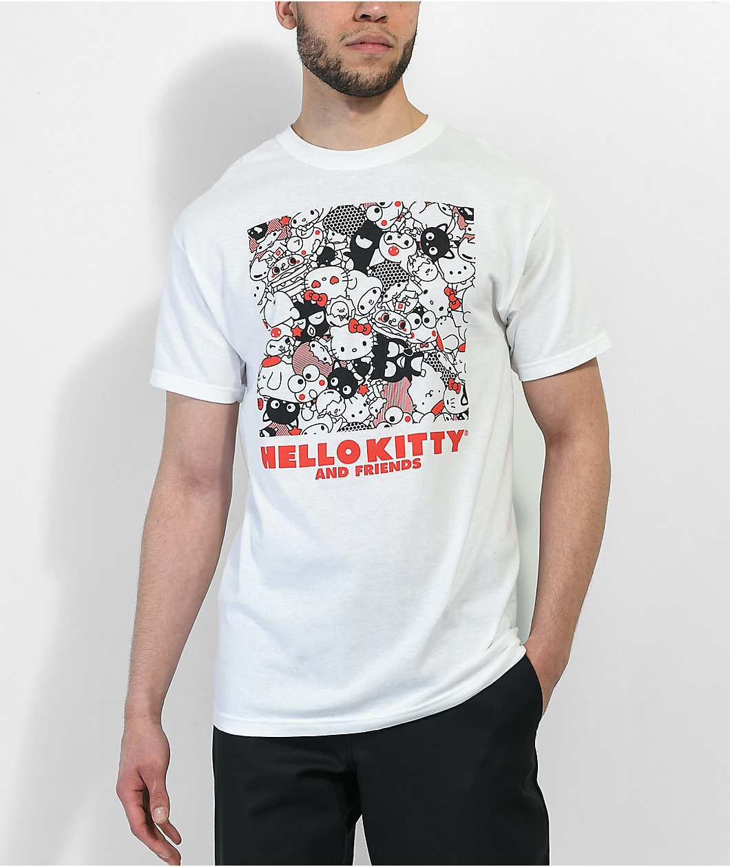 Hello Kitty Square Friends White T-Shirt