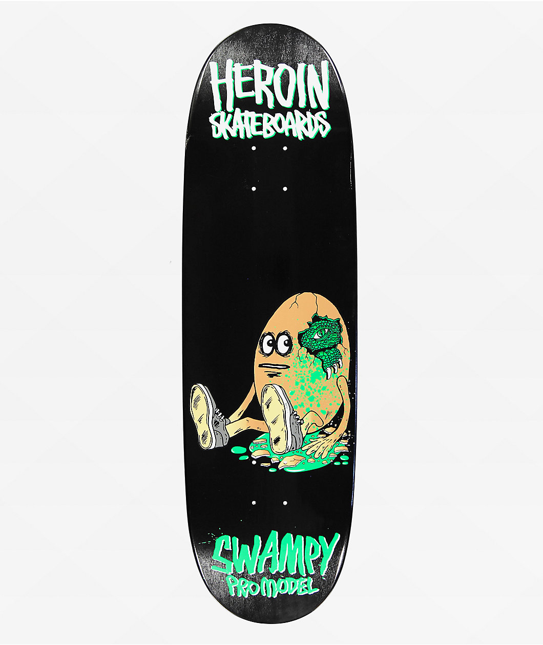 Heroin Swampy Alligator Egg Symmetrical 9.25" Skateboard Deck