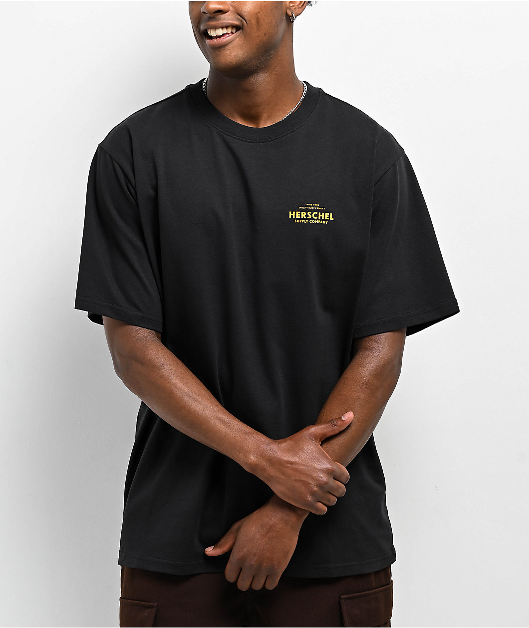 Herschel Supply Co. Black & Yellow Shop T-Shirt