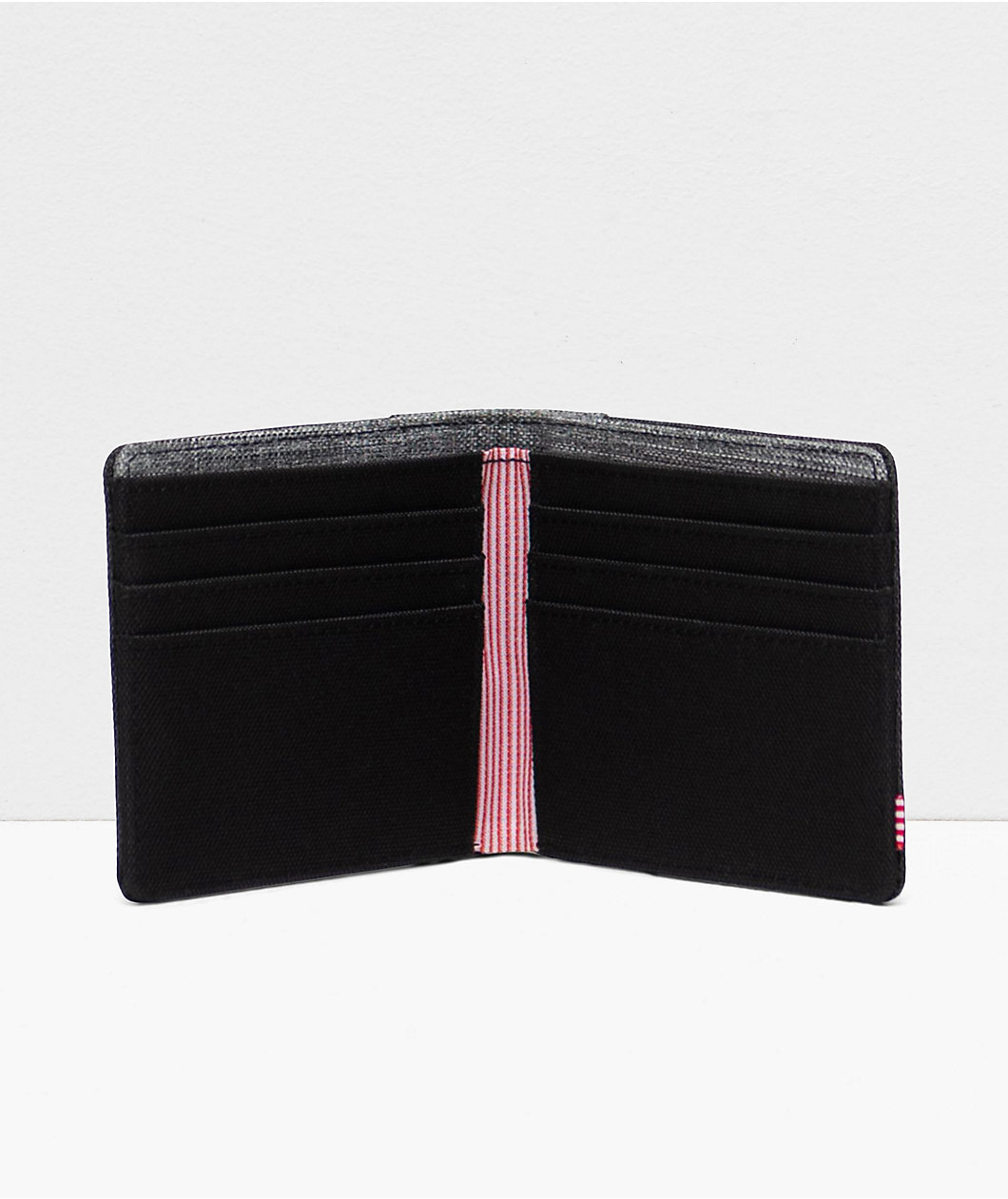 Herschel Supply Co. Roy Crosshatch Black & Grey Bifold Wallet