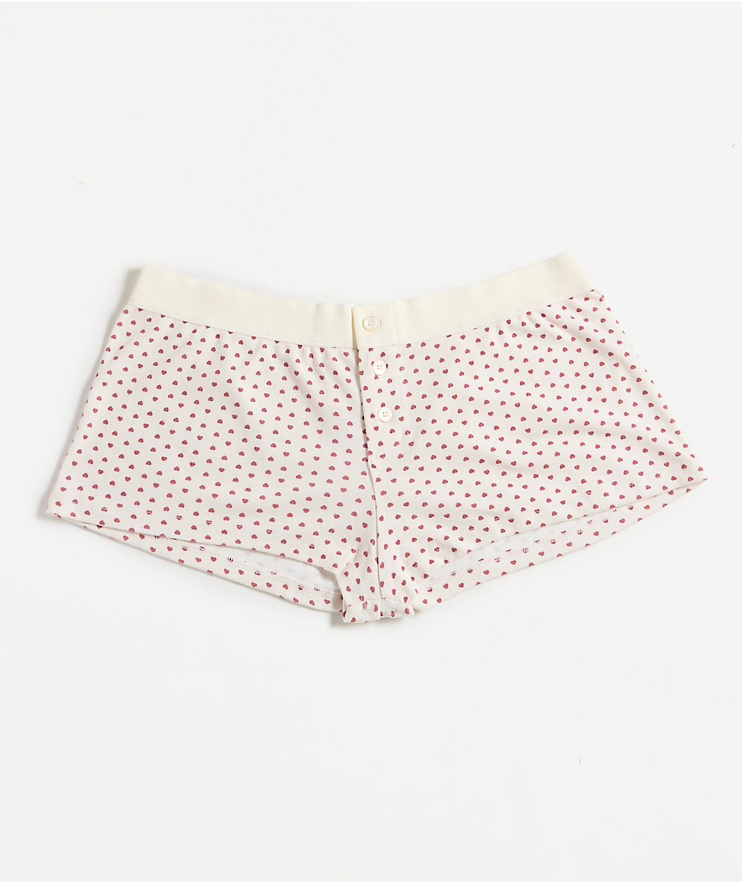 Hesperus Heart White Boyshort Underwear