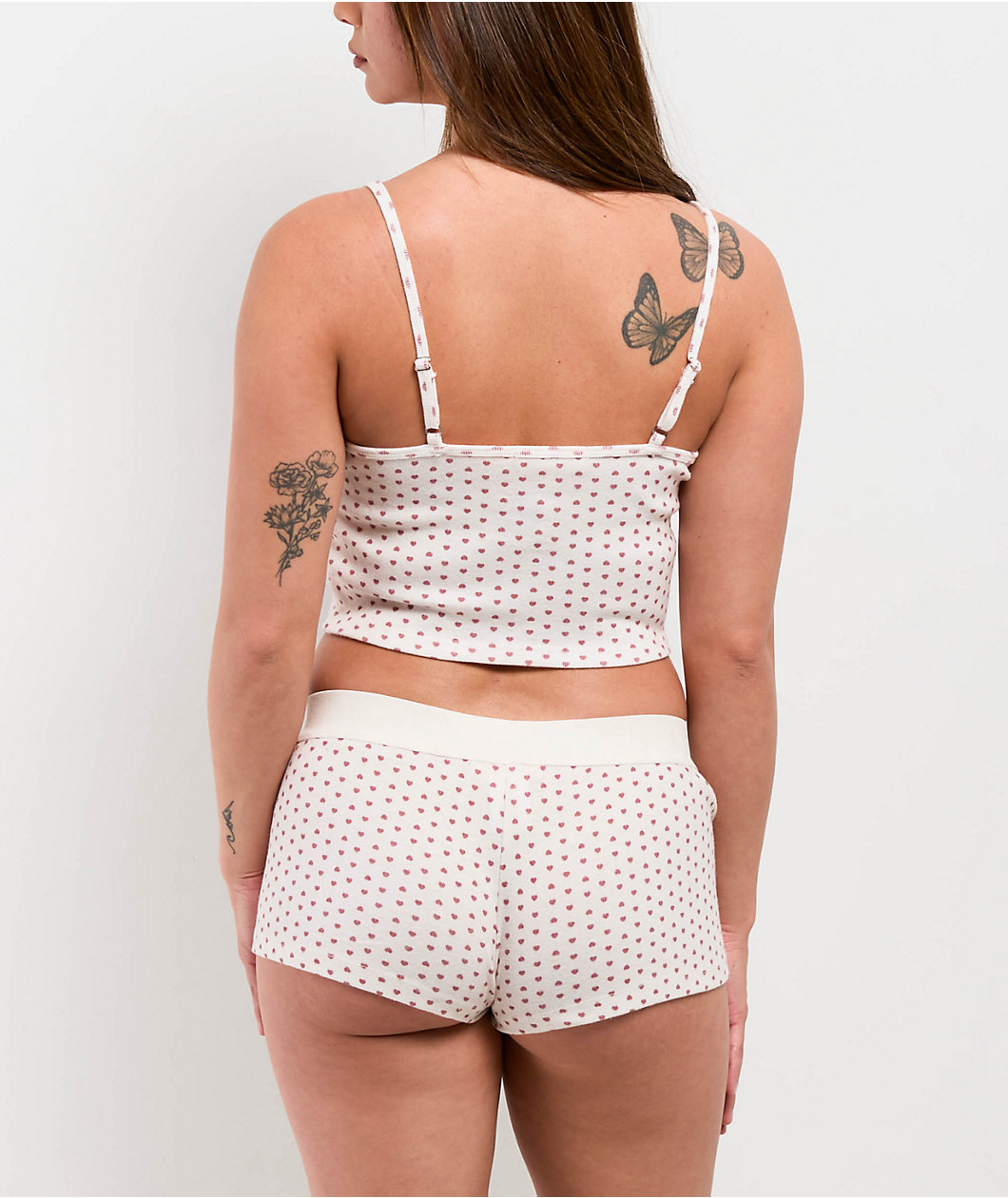 Hesperus Heart White Boyshort Underwear