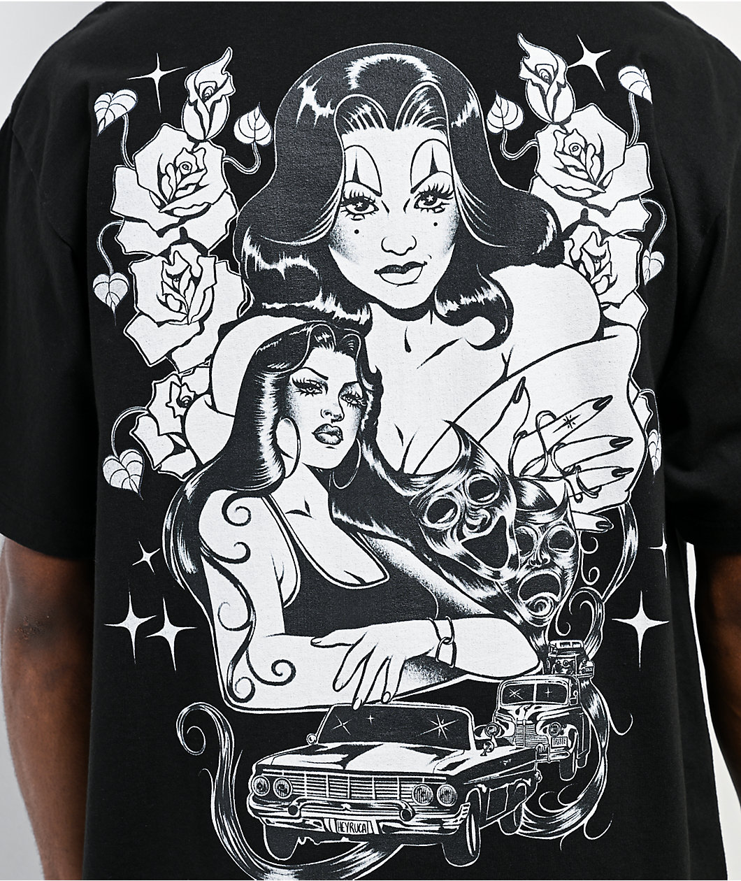 Hey Ruca Daydreaming Black T-Shirt