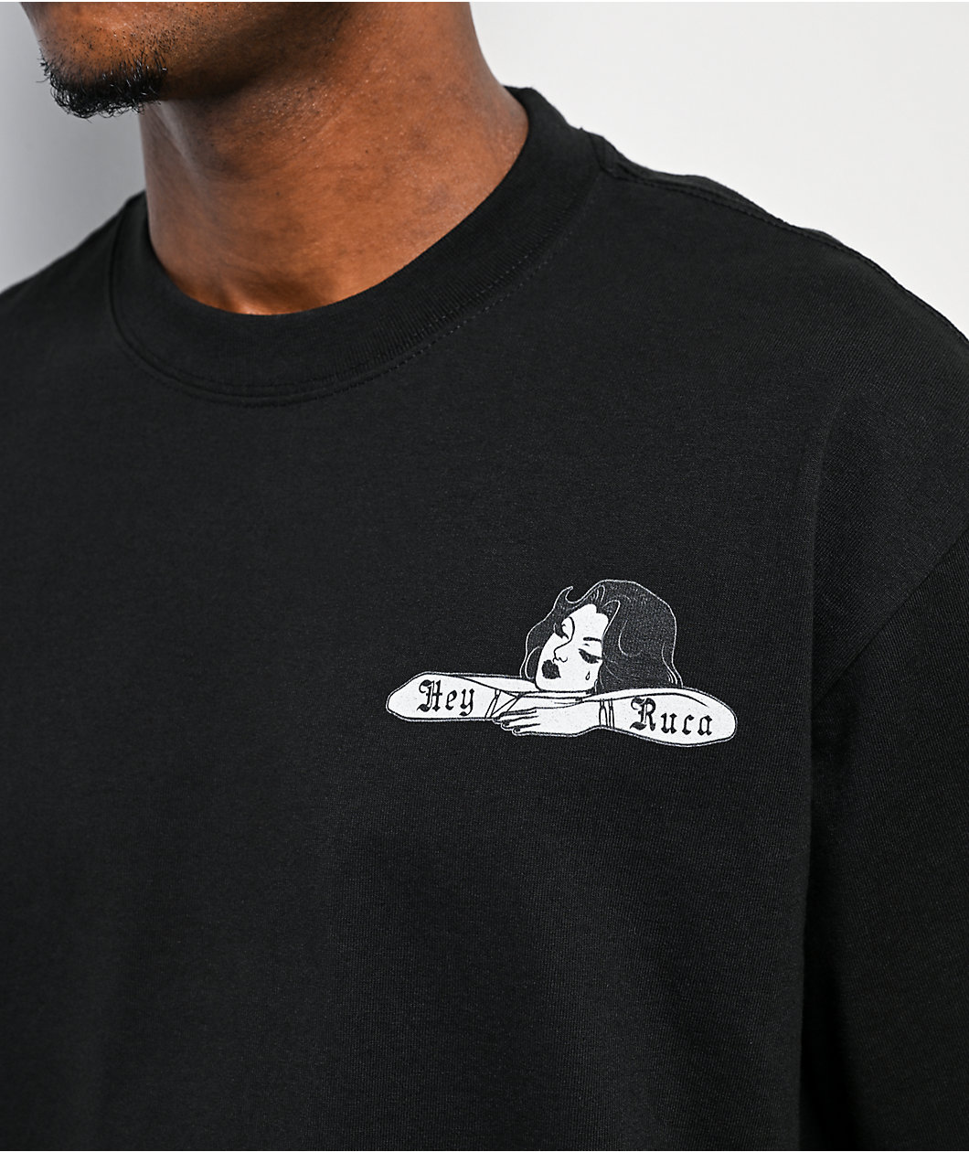 Hey Ruca Daydreaming Black T-Shirt
