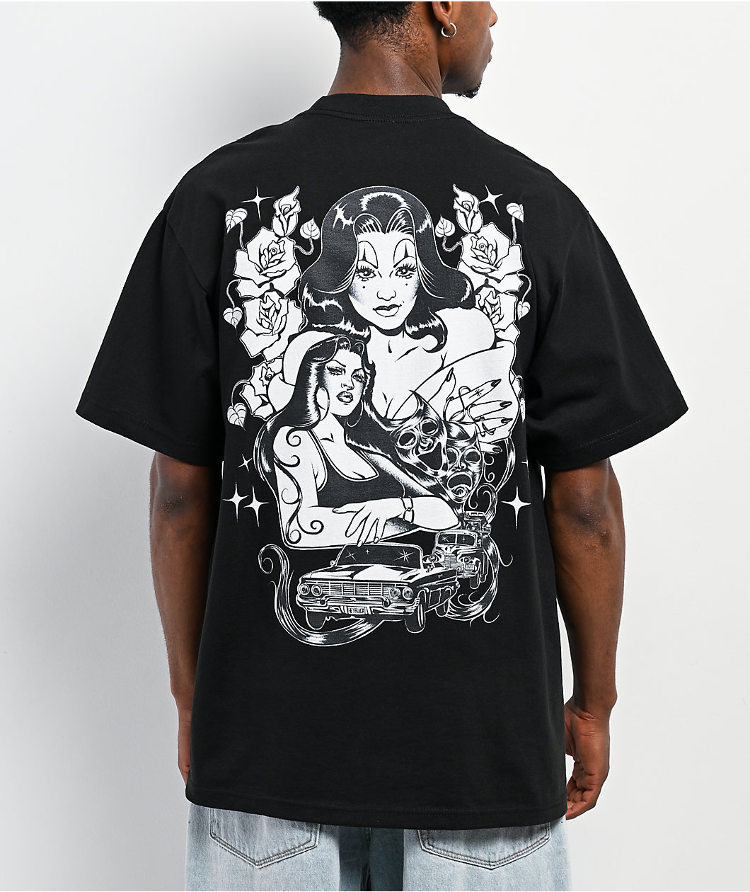 Hey Ruca Daydreaming Black T-Shirt