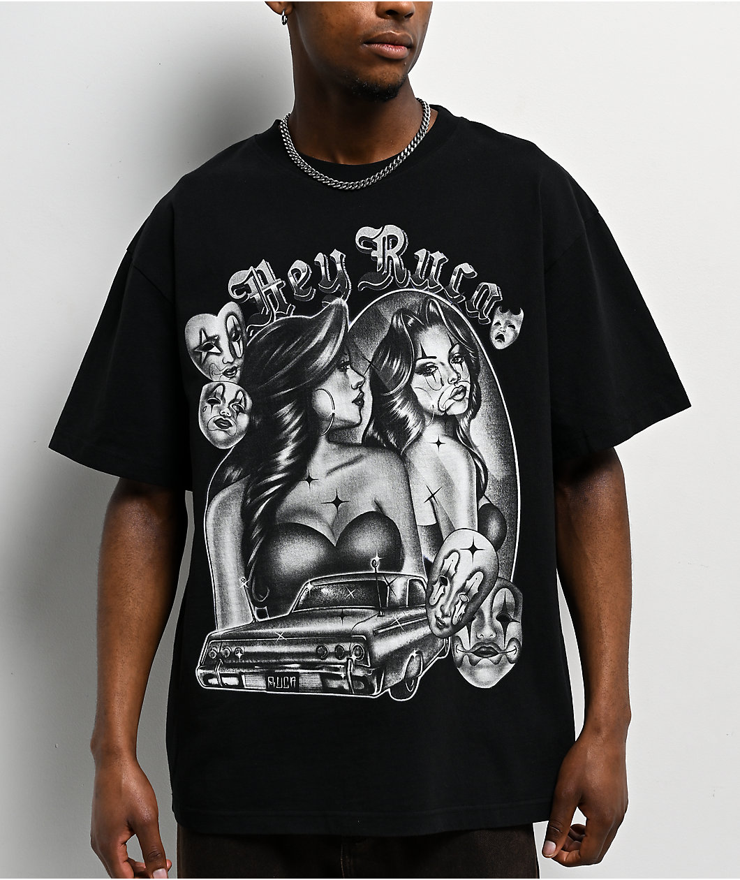 Hey Ruca Mirror Mirror Black T-Shirt