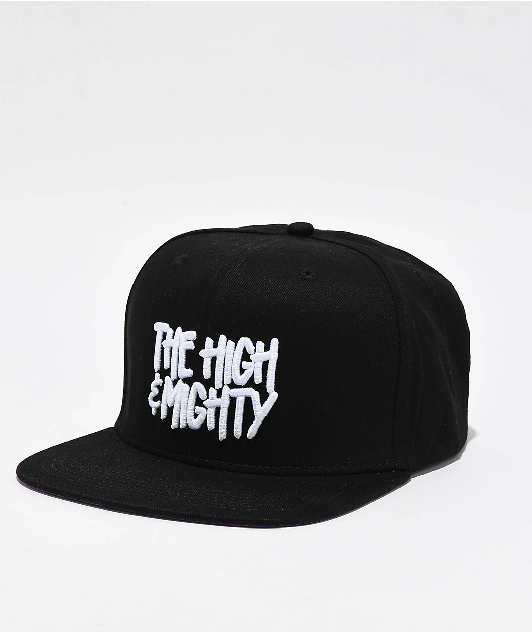 High & Mighty Side Burnie Black Snapback Hat