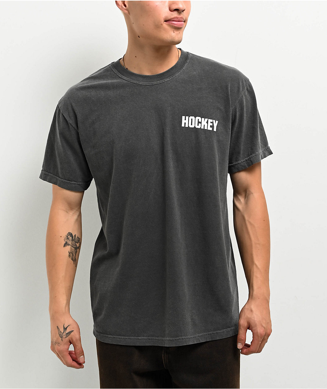 Hockey Layers Charcoal T-Shirt