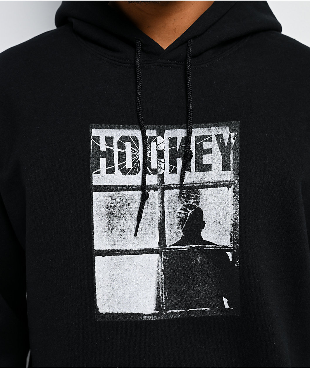 Hockey Temporary Site Black Hoodie