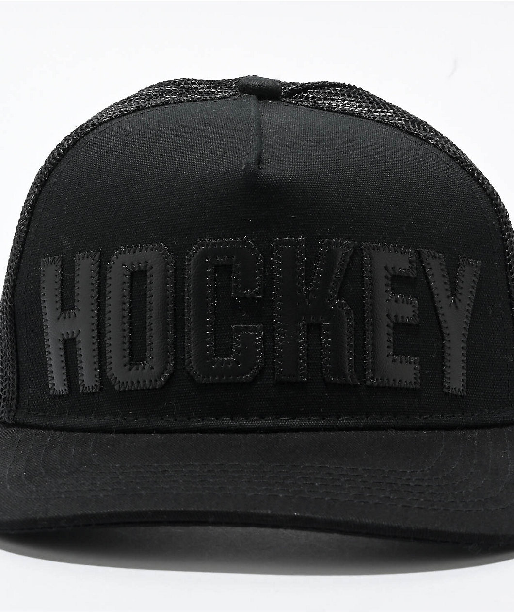 Hockey Truck Stop Black Trucker Hat