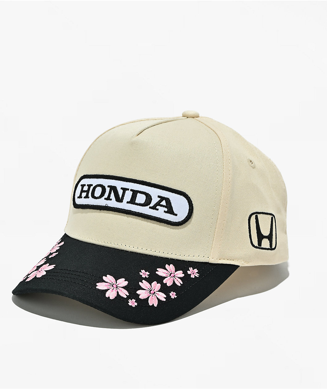 Honda Sakura Natural & Black Snapback Hat