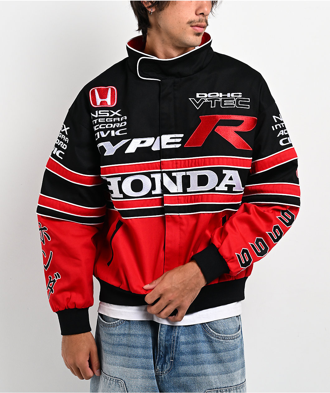 Honda Tribute Red & Black Racing Jacket
