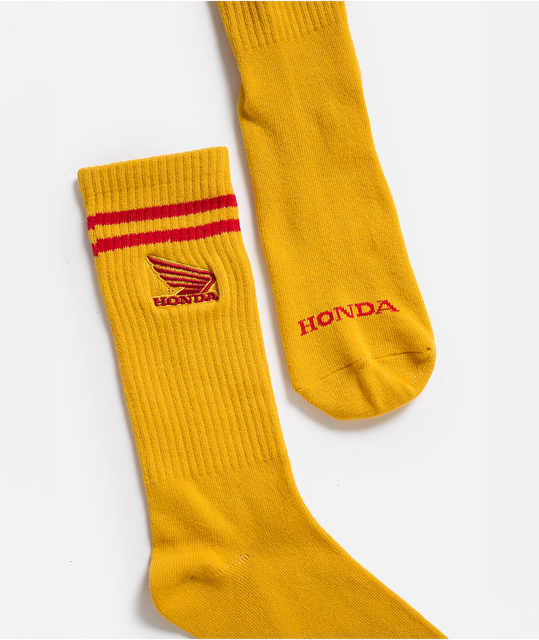 Honda Vantage Yellow & Red Crew Socks