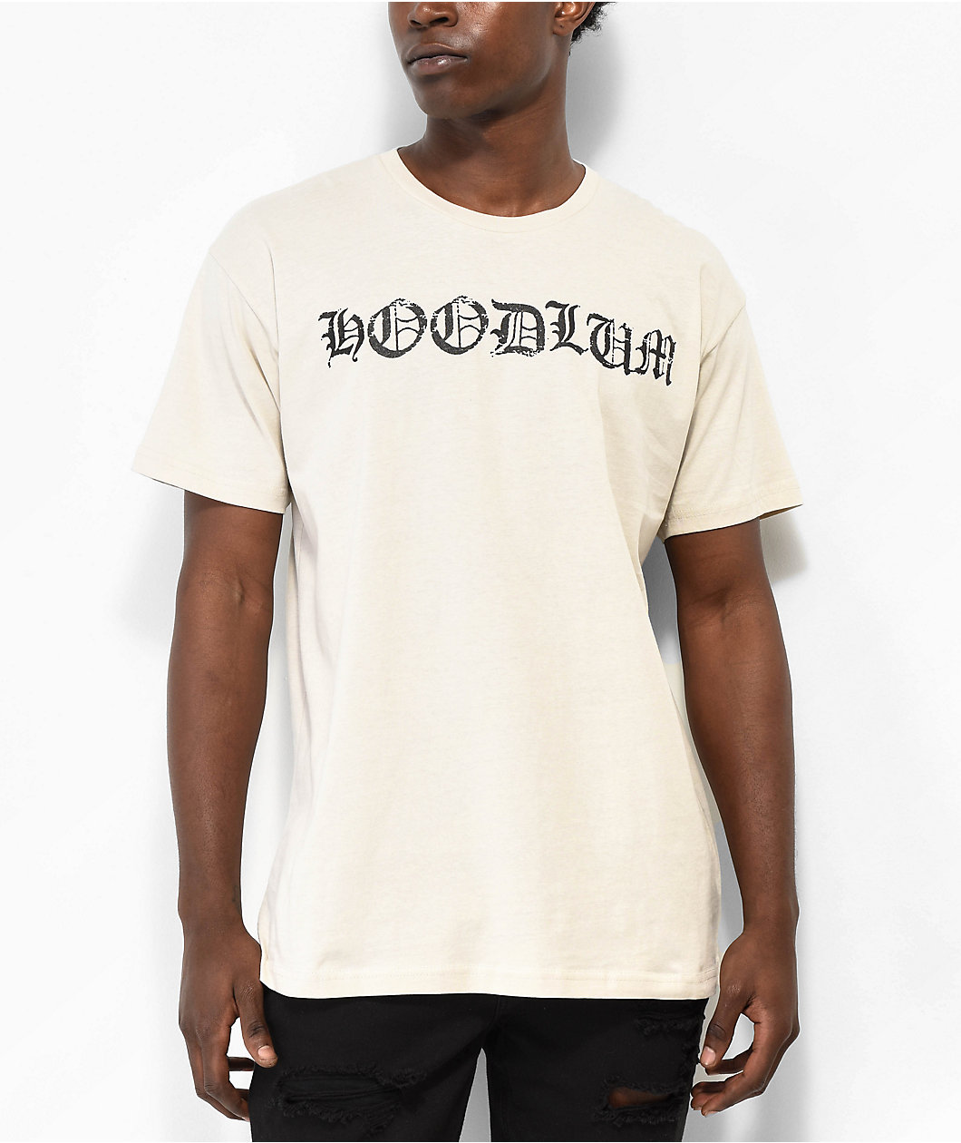 Hoodlum by Darby Allin Tac Eyes Natural T-Shirt