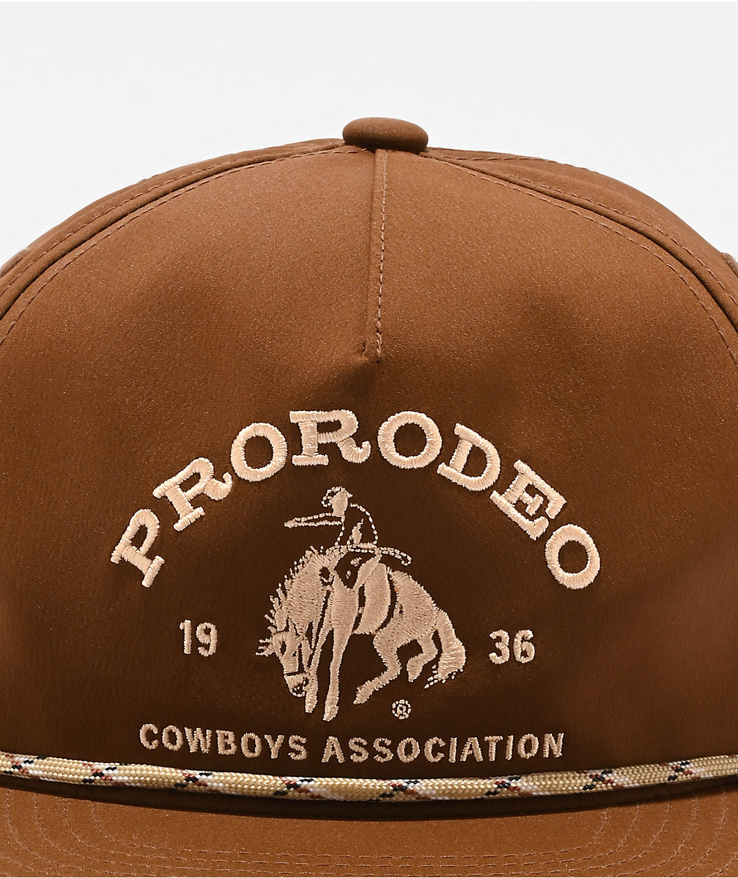 Hooey Prorodeo Cowboys Association Brown Snapback Hat