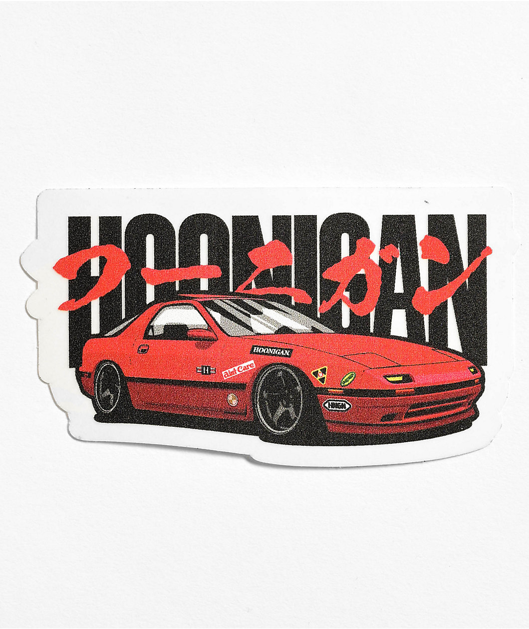 Hoonigan FC Rotary Red Sticker