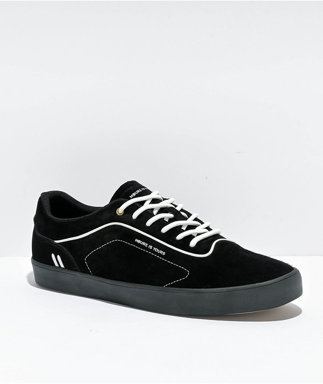 Hours Is Yours Herman Code V2 Black Pinstripe Skate Shoes