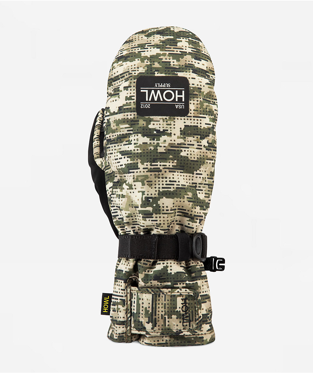 Howl Fairbanks Glitch Camo Snowboard Mittens