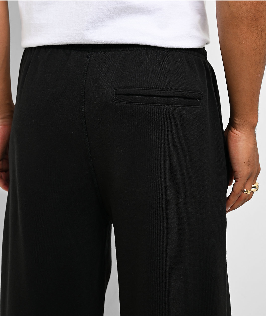 Hypland Pleated Black Sweatpants