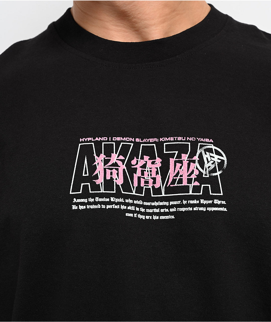 Hypland x Demon Slayer Akaza Black T-Shirt