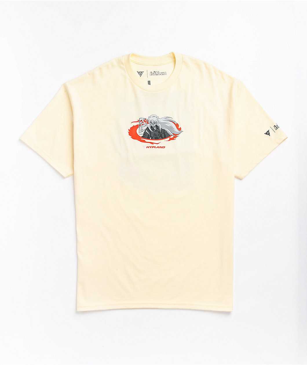 Hypland x InuYasha Flame Cream T-Shirt