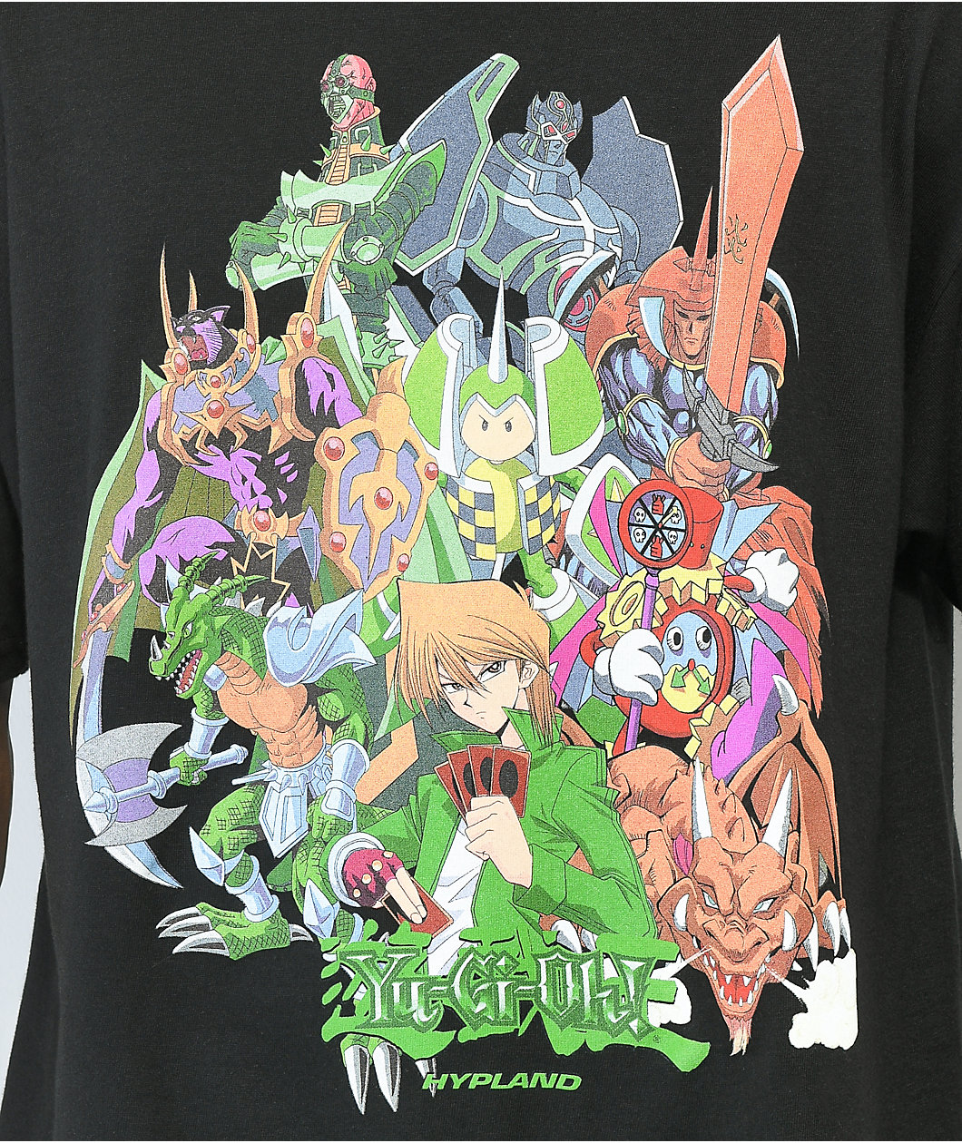 Hypland x Yu-Gi-Oh Joey Monsters Black T-Shirt