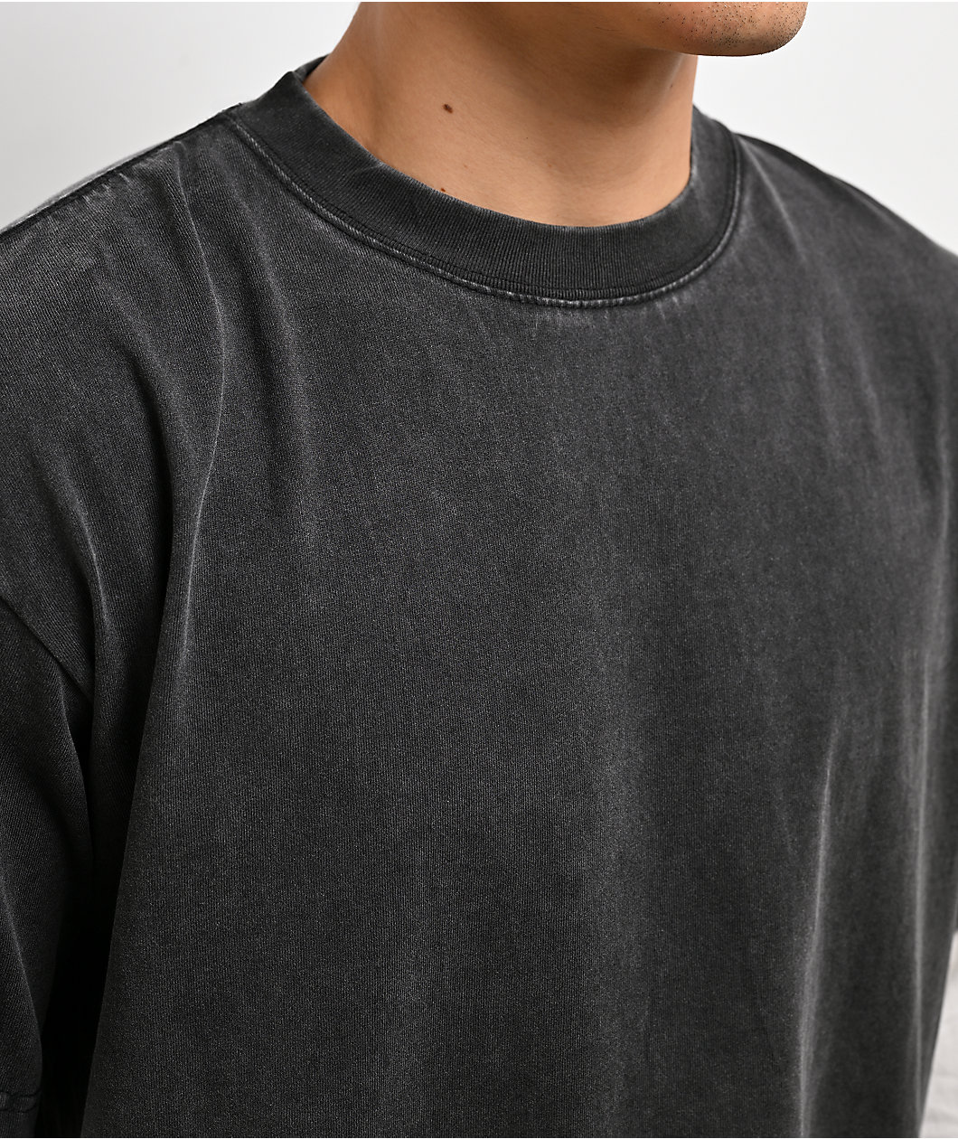 ITA Black & White Wash 2fer Long Sleeve T-Shirt