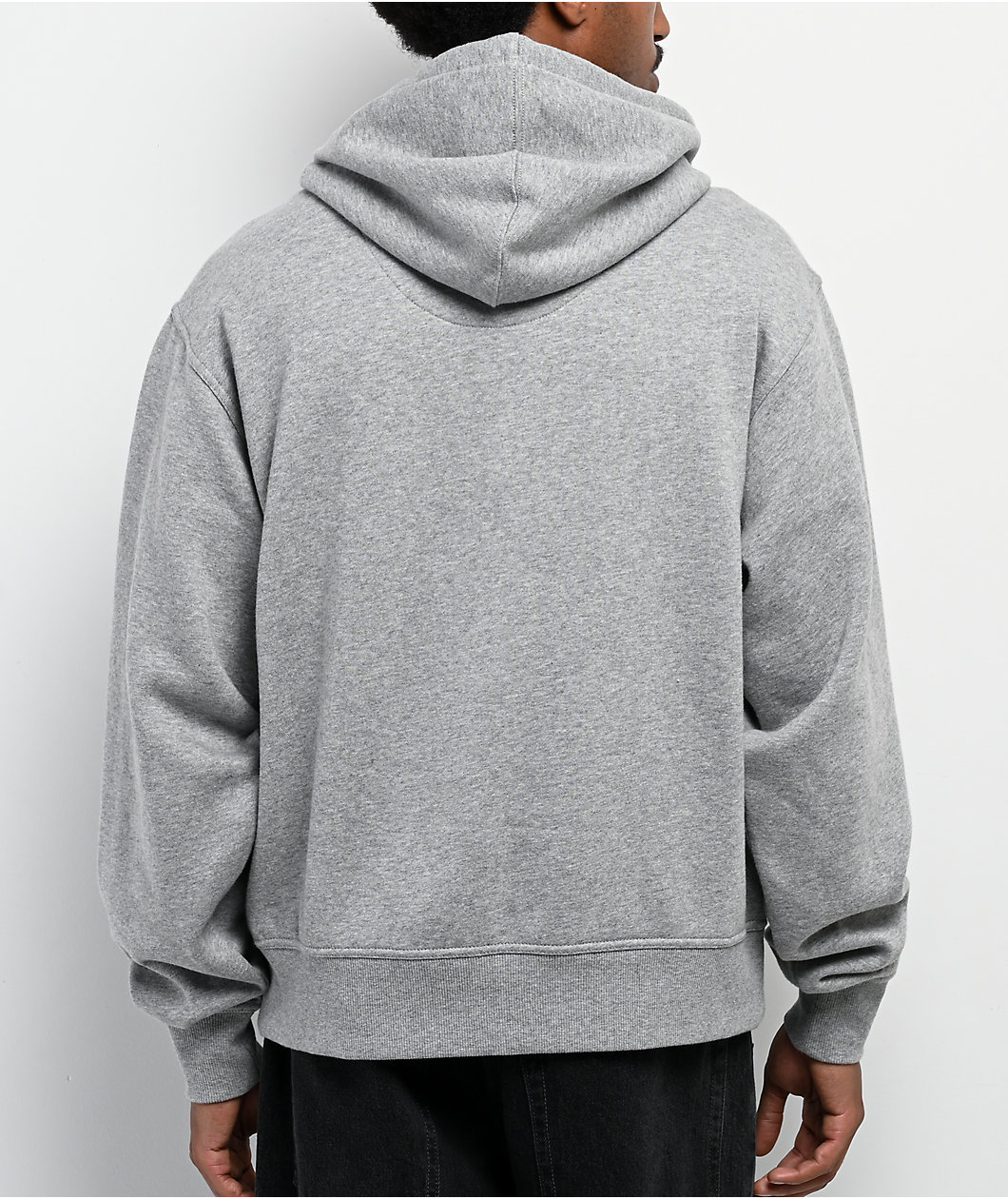 ITA Fractal Grey Crop Hoodie