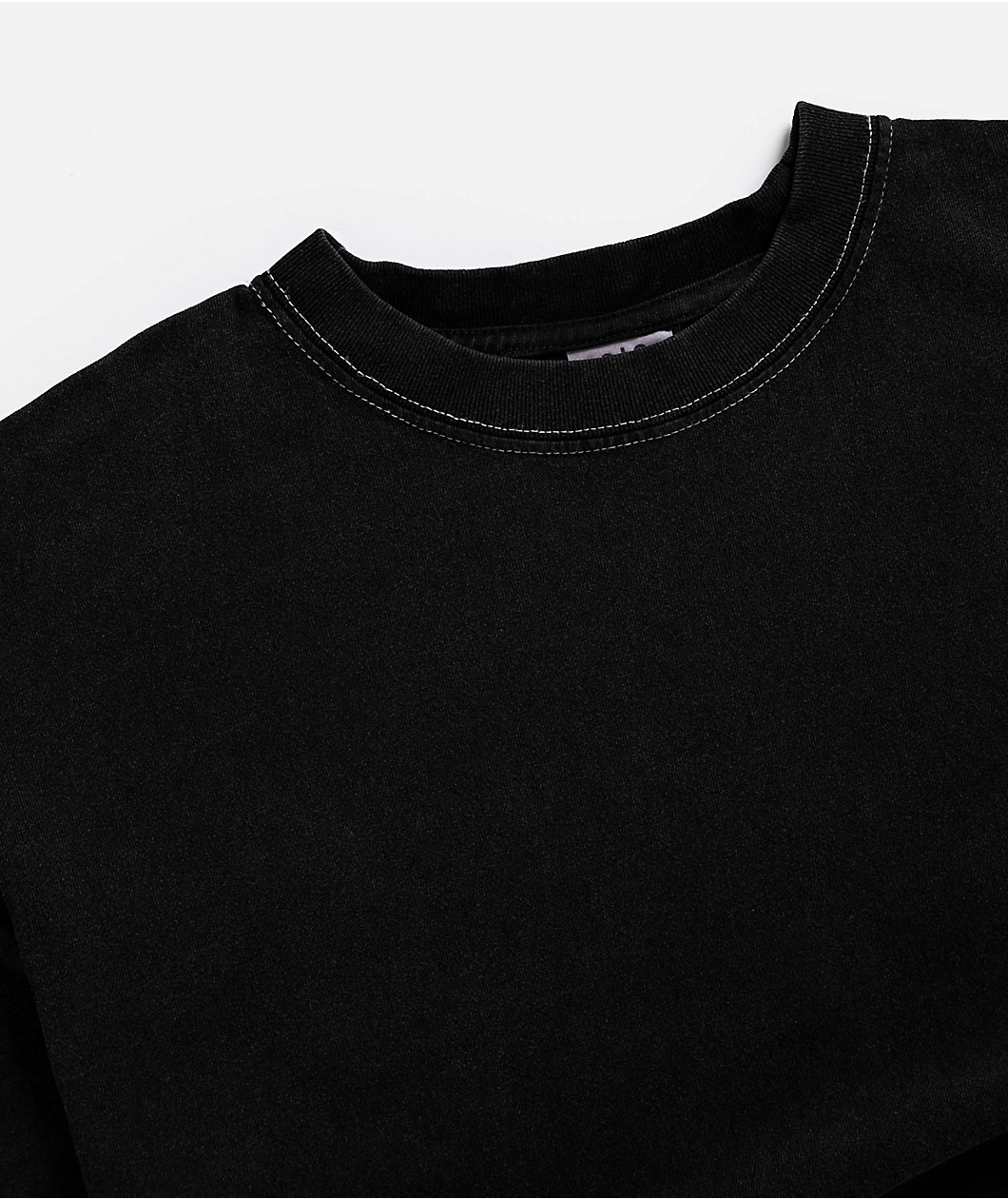 ITA Kids Portal Black Contrast Stitch Boxy T-Shirt