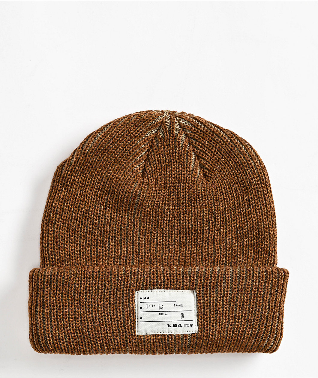 ITA Phase Shadow Brown & Tan Beanie