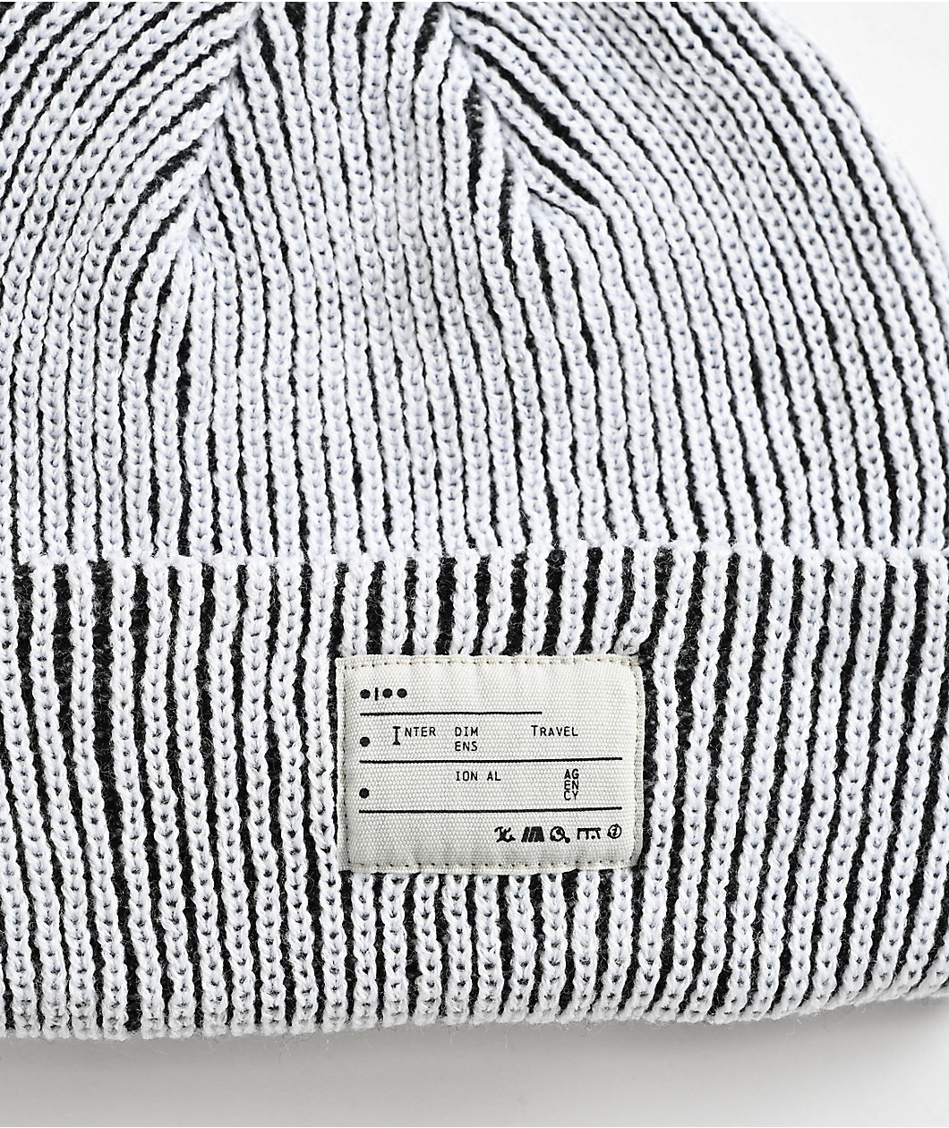 ITA Phase Shadow White & Black Beanie