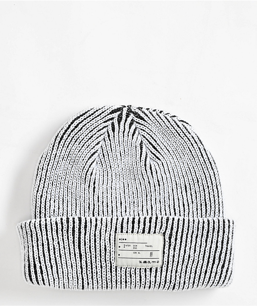 ITA Phase Shadow White & Black Beanie