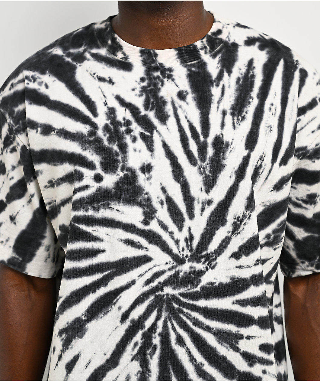 ITA Portal Black & White Tie Dye Boxy T-Shirt